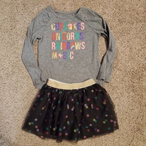 Epic Threads Holiday Girl Skirt Top Outfit 3T